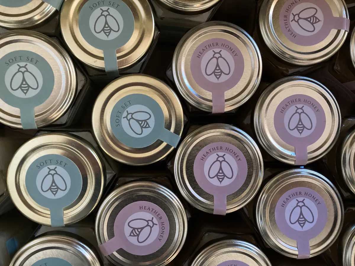 Honey harvest jars for sponsors